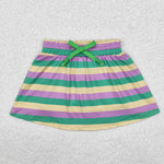 GLK0037 Stripe Plaid Girl's Skirt Shorts