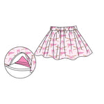 Preorder 12.29 GLK0045 Go Team Bows Pink Girl's Skirt Shorts