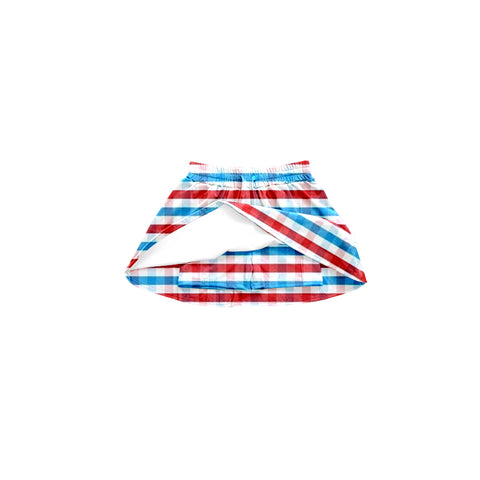 Preorder 01.18 July 4th USA Stripe Girl's Skirt Shorts