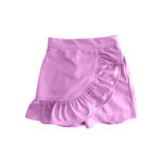 Preorder 03.02 GLK0061 Purple Cotton Ruffles Girl's Skirt