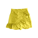 Preorder 03.02 GLK0063 Yellow Cotton Ruffles Girl's Skirt