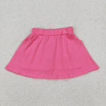 GLK0066 Pink Cotton Girl's Skorts