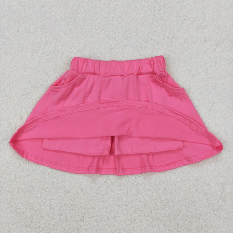 GLK0066 Pink Cotton Girl's Skorts