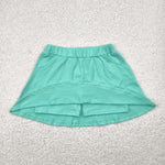 GLK0069 Green Cotton Girl's Skorts