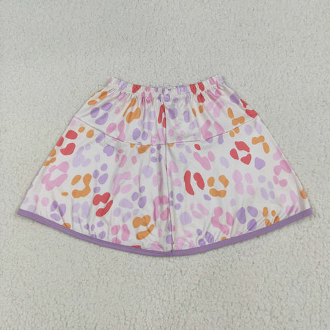 GLK0097 Leopard Colorful Girls Skirt