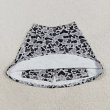 GLK0127 Hunting Camo Dog Tennis Yoga Girls Skorts Skirts