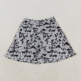 GLK0127 Hunting Camo Dog Tennis Yoga Girls Skorts Skirts