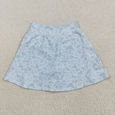 GLK0129 Camo Gray Tennis Yoga Girls Skorts Skirts