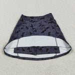 GLK0130 Hunting Camo Dark Gray Tennis Yoga Girls Skorts Skirts