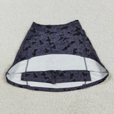 GLK0130 Hunting Camo Dark Gray Tennis Yoga Girls Skorts Skirts