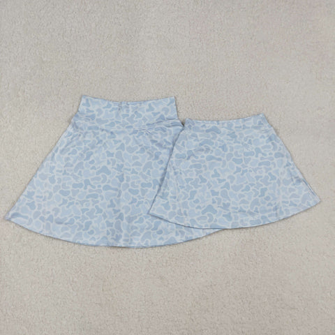 Fashon Camo Gray Tennis Yoga Tennis Mommy And Me Skorts Skirts