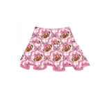 Preorder MOQ 5 Pcs GLD1288 Football Bows Pink Yoga Zipper Pullover Girls Skorts Set