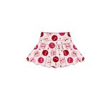 Preorder 11.17 MOQ 5 pcs GLD1391 Smiley Love Pink Yoga Coat Girls Skorts Set