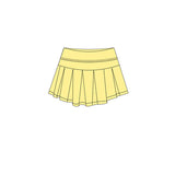Preorder 12.13 MOQ 5 pcs GLD1505 Solid Color Cute Yellow Yoga Girls Skorts Set