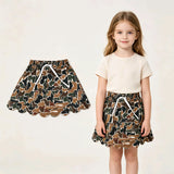 GLK0300 Hunting Camo Scallop Edge Girls Skorts