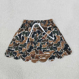 GLK0300 Hunting Camo Scallop Edge Girls Skorts