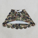GLK0303 Hunting Camo Scallop Edge Girls Skorts