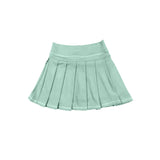 Preorder MOQ 5 pcs Each Style Solid Color Colorful Pleated Yoga Girls Skorts