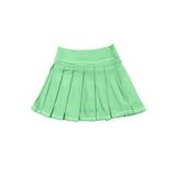 Preorder MOQ 5 pcs Each Style Solid Color Colorful Pleated Yoga Girls Skorts