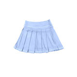 Preorder MOQ 5 pcs Each Style Solid Color Colorful Pleated Yoga Girls Skorts