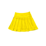 Preorder MOQ 5 pcs Each Style Solid Color Colorful Pleated Yoga Girls Skorts