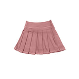Preorder MOQ 5 pcs Each Style Solid Color Colorful Pleated Yoga Girls Skorts