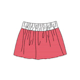 Preorder MOQ 5 pcs Each Style Colorful Stripe Yoga Girls Skorts