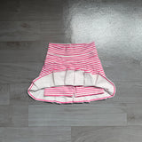 Preorder Samples GLK0335 Pink Stripe Play Tennis Yoga Pleated Girls Skorts