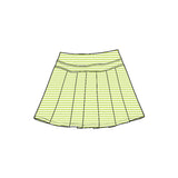 Preorder MOQ 5 pcs Each Color Stripe Pleated Yoga Pleated Girls Skorts