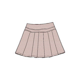 Preorder MOQ 5 pcs Each Color Stripe Pleated Yoga Pleated Girls Skorts