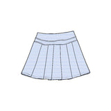Preorder MOQ 5 pcs Each Color Stripe Pleated Yoga Pleated Girls Skorts