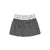 Preorder MOQ 5 pcs Each Style Dark Colorful Stripe Yoga Girls Skorts