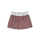 Preorder MOQ 5 pcs Each Style Dark Colorful Stripe Yoga Girls Skorts