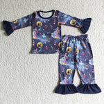 SALE GLP0073 Halloween Movies Girl Pajamas Set