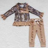 GLP0593 Hunting Camo Ruffles Girl's Set