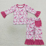 GLP0701 Barbie Pink Girl's Pajamas Set