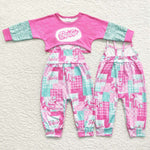 GLP0708 Barbie Jumpsuit 2 pcs Girl's Set