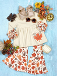 GLP0736 Fall Maple leaf Girl's Set