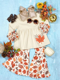 GLP0736 Fall Maple leaf Girl's Set