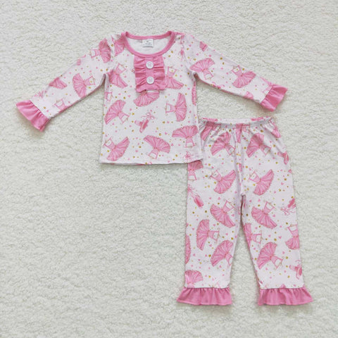 GLP0737 Ballet Pink Pajamas Set