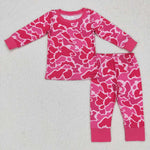 GLP0801 Camo Pink Kids Pajamas Set