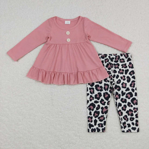 GLP0853 Fall Leopard Girl's Set