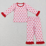 GLP0864 Valentine's Day LOVE Red Girl Pajamas Set