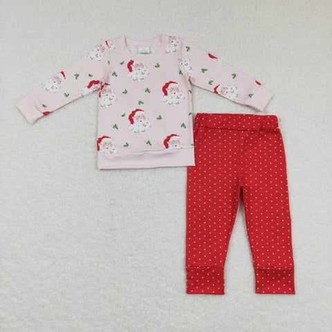 GLP0915 Christmas Santa Red Dots Boy Set