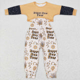 GLP0917 Happy New Year Jumpsuit 2 pcs Girl's Set