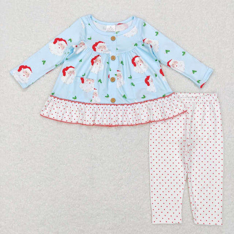 GLP0976 Christmas Santa Pockets Girl Set