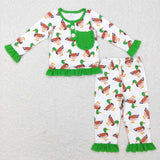 GLP1016 Mallard Green Girl Pajamas Set