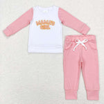 GLP1075 Embroidery MAMA'S Girl Pink Girls Set