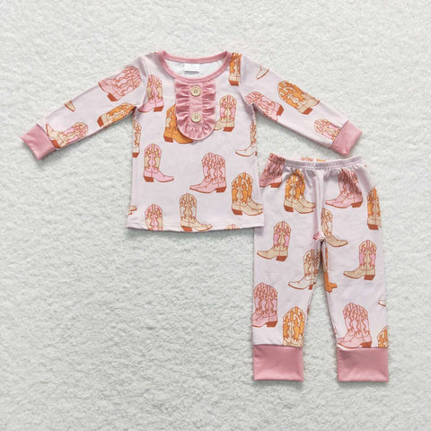 GLP1094 Boots Pink Girl Pajamas Set