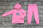 GLP1170 The EARS TOUR Singer Star Pink Hoodie Girls Set